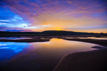 shallow waters on the river