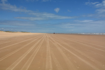 the brazilian beach Orla de Atalaia in the capital,Aracaju,Sergipe , Brazil