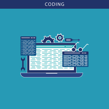 Coding, programming. SEO. Search engine optimization. App development, creation. Software, program code