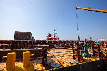 construction site with cranes