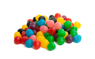 jelly fruit candy isolated