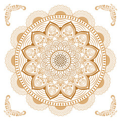 Circular pattern of mandala