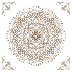 Circular pattern of mandala