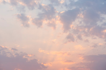 Naklejka na ściany i meble Blue sky with cloudy before sunset 
