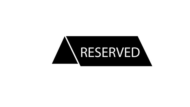 concept of reserved room in hostel or motel