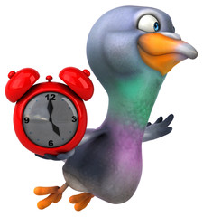 Fun pigeon - 3D Illustration