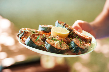 the fish is ready for the table