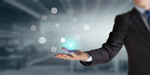 Modern technologies for connection . Mixed media