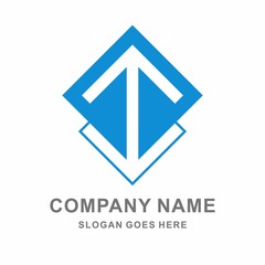 Geometric Arrow Space Business Company Vector Logo Design