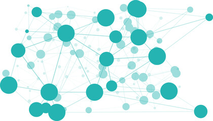 Graphic dots transformation creative shapes virus, innovation connected presentation connections