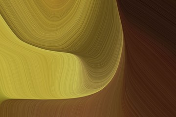 abstract fluid lines and waves and waves wallpaper design with chocolate, peru and dark golden rod colors. art for sale. good wallpaper or canvas design © Eigens