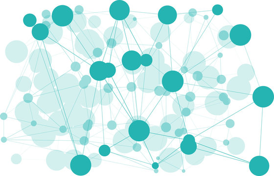 Chemistry innovation algorithm, connections creative triangular presentation