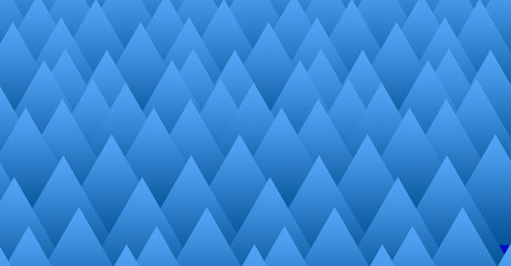 Blue triangle texture seamless pattern background. Panoramic