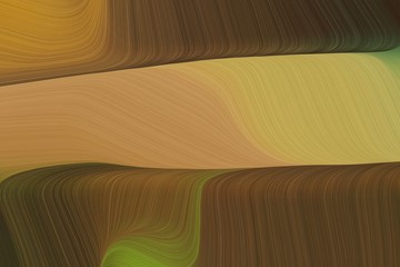 abstract clean and fluid lines and waves background with dark olive green, peru and sienna colors. art for sale. good wallpaper or canvas design