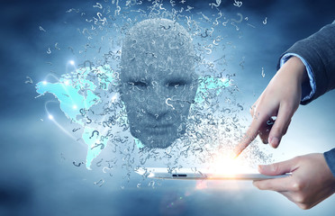 Artificial intelligence and future technologies. Mixed media