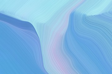 abstract flowing and fluid lines and waves wallpaper design with corn flower blue, powder blue and light blue colors. art for sale. can be used as texture, background or wallpaper