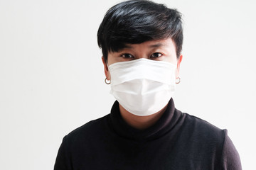 People using hygienic mask protective corona virus.