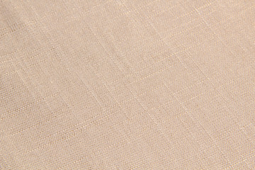 Fabric beige linen. Beige Textile Drapery