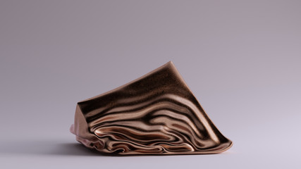 Bronze Box Crushed Sculpture 3d illustration 3d render