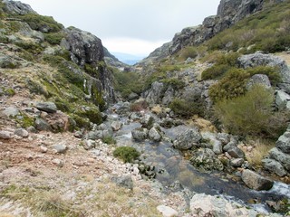mountain nature of serra de estrela in portugal