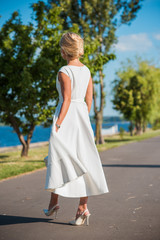 Fresh spring inspiration and fashionable trend for ladies, outfit on a girl