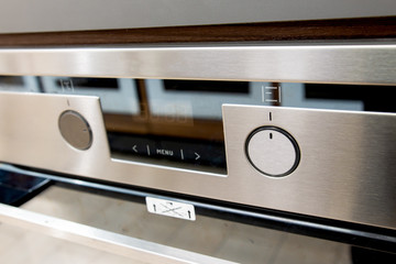 modern control panel of household appliances