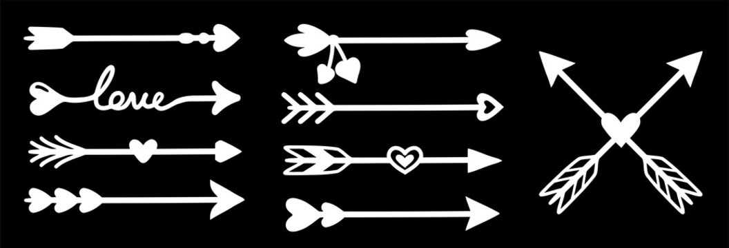 arrow decoration vector. arrows decoration set
