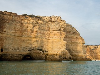 Fototapeta na wymiar beautiful sea caves of portugal algarve coast