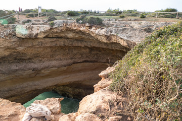 beautiful sea caves of portugal algarve coast