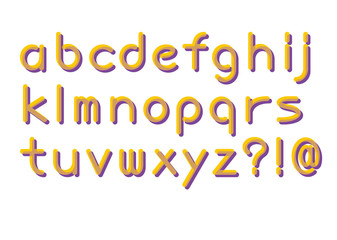 フォント アルファベット小文字 数字 Wall Mural Wallpaper Murals Nextone