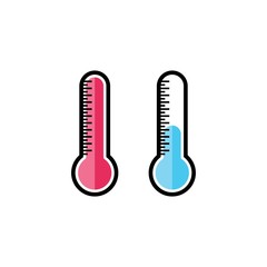 Thermometer vector icon illustration