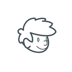 Kid logo children icon happy girl boy kids play joy cute cheerful young happiness cartoon character friends illustration kindergarten smile adorable school vector education drawing baby 