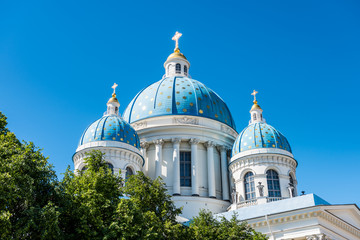 The Trinity Cathedral, or Troitsky Cathedral, in Saint Petersburg, Russia, is a late example of the Empire style, built between 1828 and 1835 to a design by Vasily Stasov.