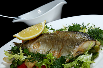 fish with vegetables