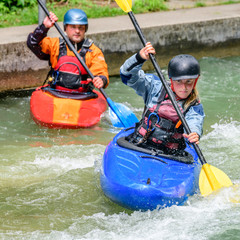 Kajaking auf dem Augsburger Eiskanal 