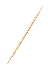 Bamboo toothpick isolated on white background