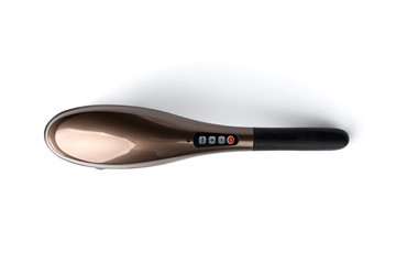 Electric massager for body isolated on white background.