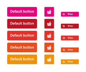 buttons for web vector - bottoni vettoriali per idee web e software 