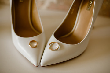 shoes on white background