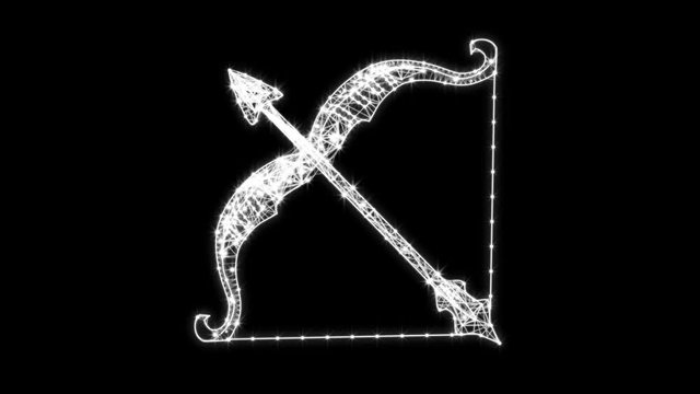 Sagittarius zodiac constellation icons signs 