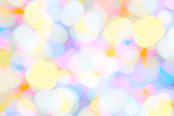 Fototapeta na wymiar bokeh blurred abstract colorful background
