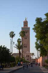 Obraz premium Mosquée Koutoubia avec Minaret à Marrakech Maroc 