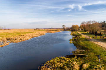 Rzeka Biebrza w Goniądzu, Biebrzański Park Narodowy, Podlasie, Polska © podlaski49
