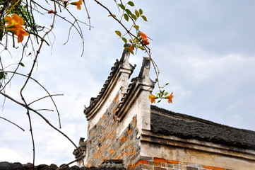 flying roof of Chinese traditional house