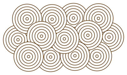 Fototapeta na wymiar Muster aus Kreisen