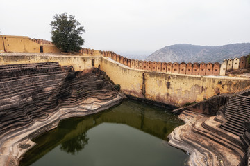Fototapeta na wymiar Nahargarh fort stepwell
