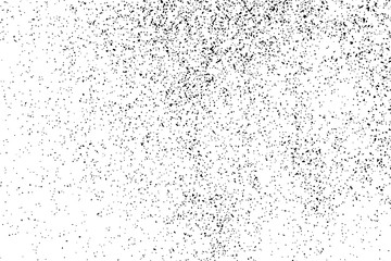 Black Grainy Texture Isolated On White Background. Dust Overlay. Dark Noise Granules. Digitally Generated Image. Vector Design Elements, Illustration, Eps 10.