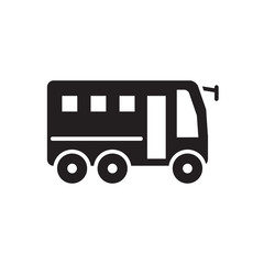 bus icon collection, trendy style