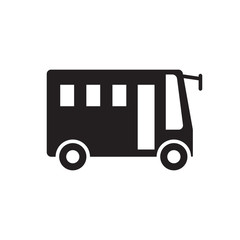 bus icon collection, trendy style