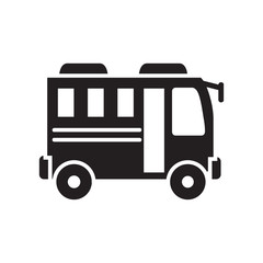 bus icon collection, trendy style